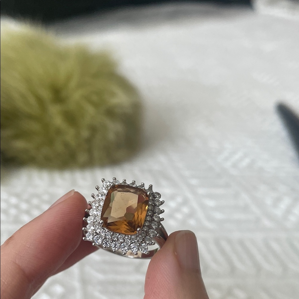 Sterling Silver large cocktail Women's Ring - Picture 8 of 17